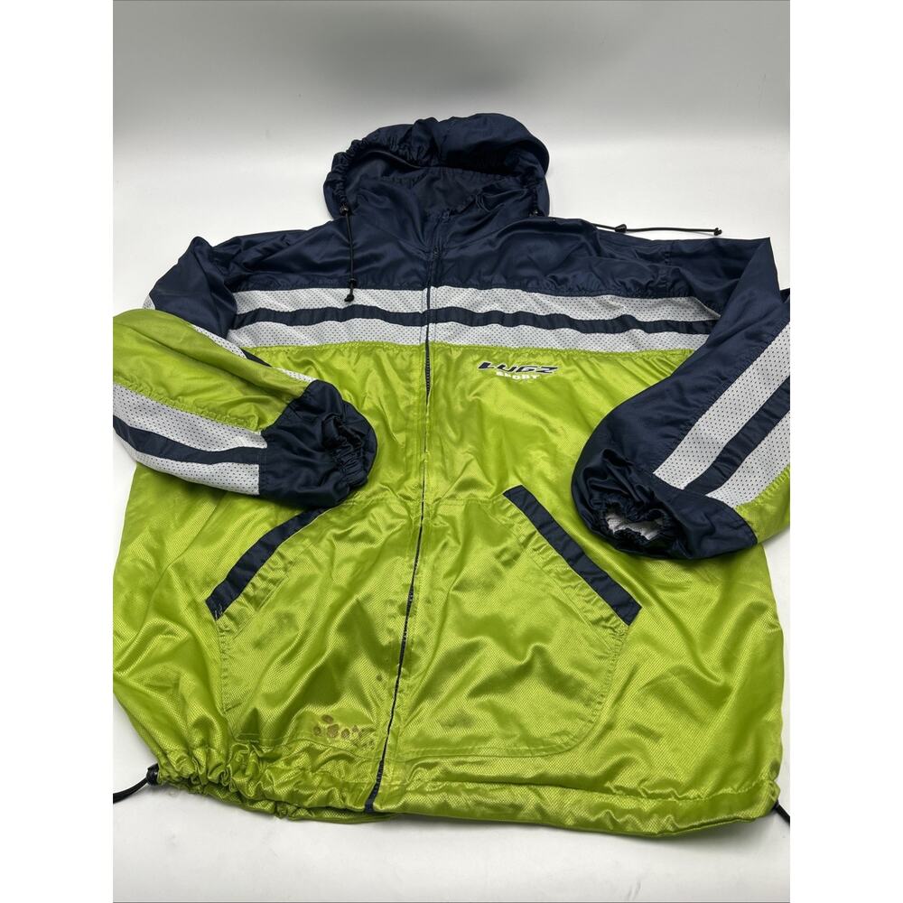 VINTAGE Y2K Lugz Sport Jacket Windbreaker Full ZIP 100% NYLON Men’s Size XXL 2XL
